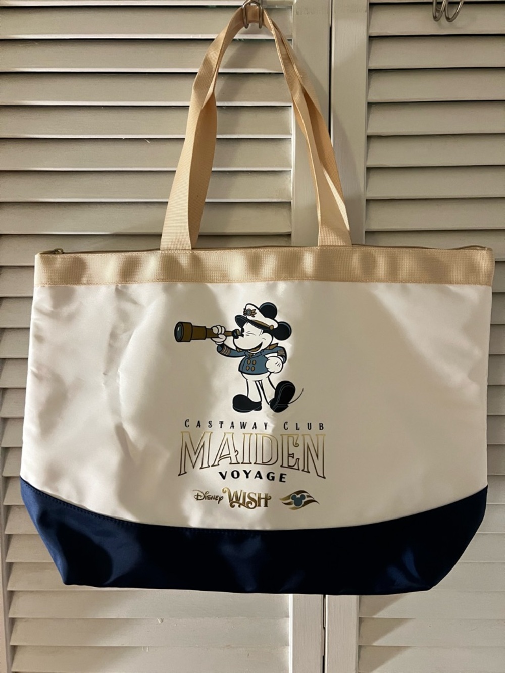 Disney Cruise Line Wish Castaway Club Inaugural Sailings Captain Mickey tote
